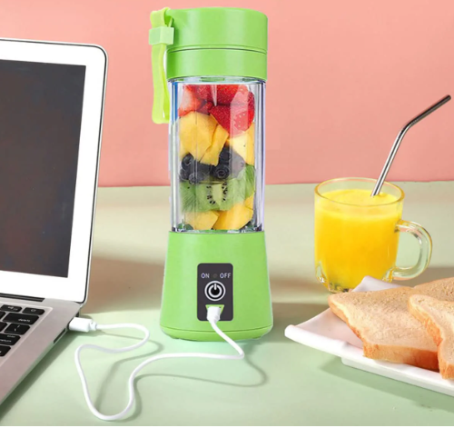 Portable Mini 6 blade Juicer blender | Outdoor Juicing Cup (380ml) - Rechargeable [random]