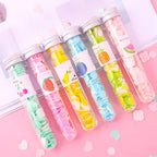 200 PCS Disposable Paper Soap with Portable Tube Bottle – Multi-Color Travel Soap Sheets for Hand Washing, Camping, and Outdoor Use