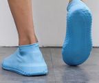 (pair) Waterproof Shoe Covers - Reusable Silicone Shoes Covers for Rain (random color)