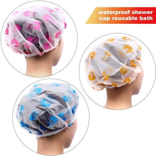 Multi Purpose Shower Cap | Bathroom Shower Caps - For Homes, Spas, Salons, Hair Treatment, Beauty Parlors (Random Color &amp; Designs)