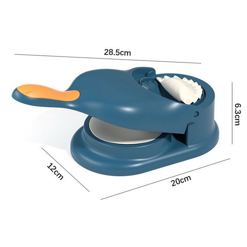 2-in-1 Dumpling Wrapper Tool Food Grade Manual Dumpling Wrapper Mold Labor-Saving Baking Pastry Home Kitchen Gadget (Random Color)Without box