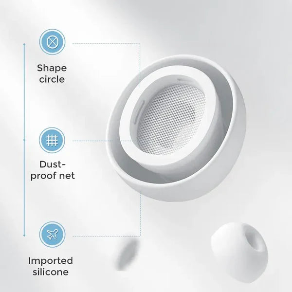 3.1 JOYROOM TWS Active Noise Cancelling ANC Earbuds With Premium Case - White Earbuds Joyroom
