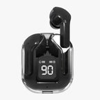 Air31 Earbuds Wireless Crystal Transparent body | Air 31 Bluetooth Ear Bud - with pouch (random color)