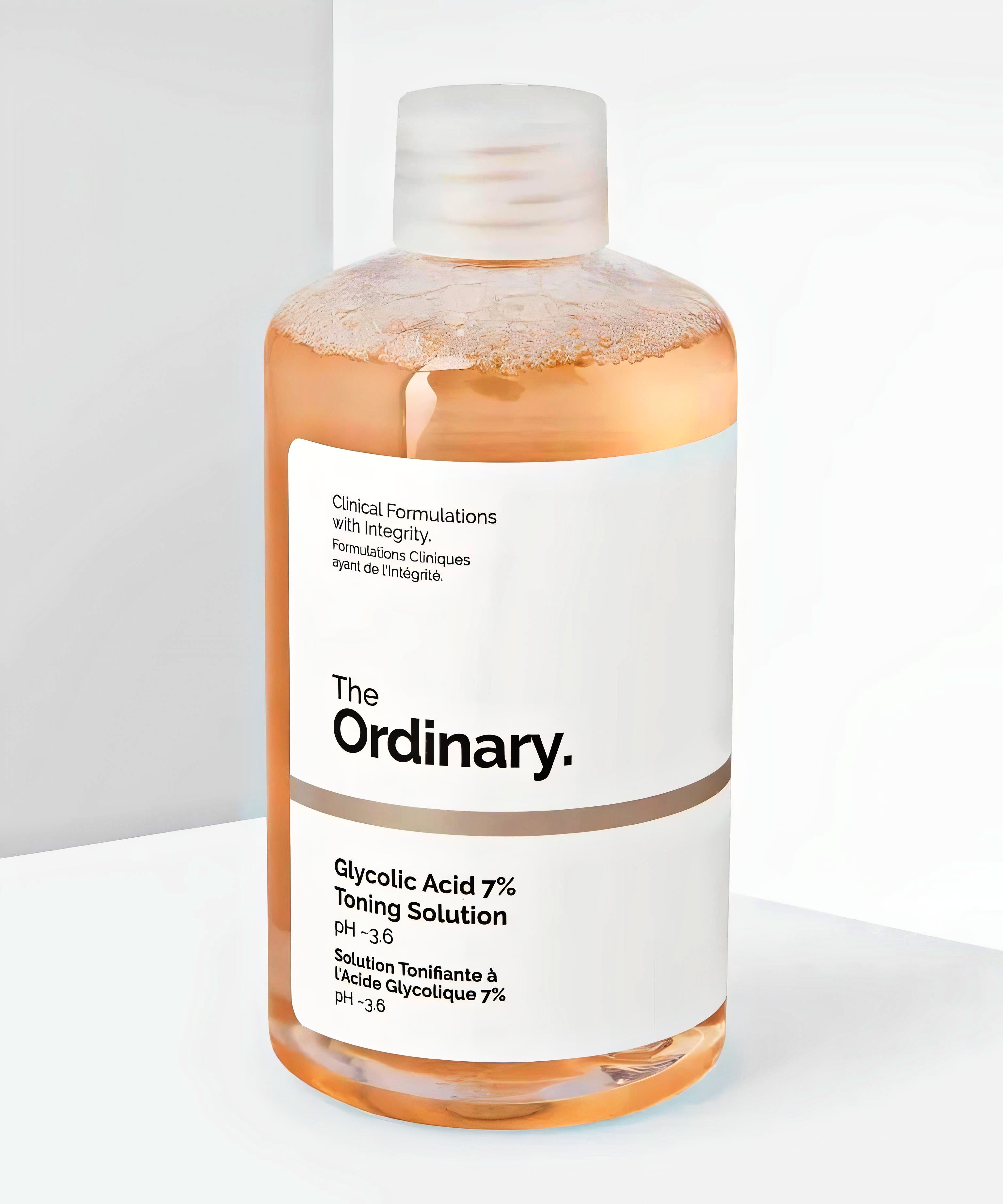 The Ordinary Glycolic Acid 7% Toning Solution – Exfoliating Face Toner for Radiant Skin, Removes Dead Skin Cells, Brightens &amp; Smoothens, 240ml