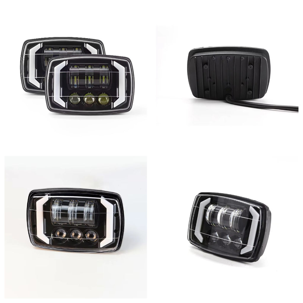 R60 Upgraded Headlight Beam for Honda CD70 / CG125 – Aluminum Body with Built-in DRL and Yellow Turn Indicators