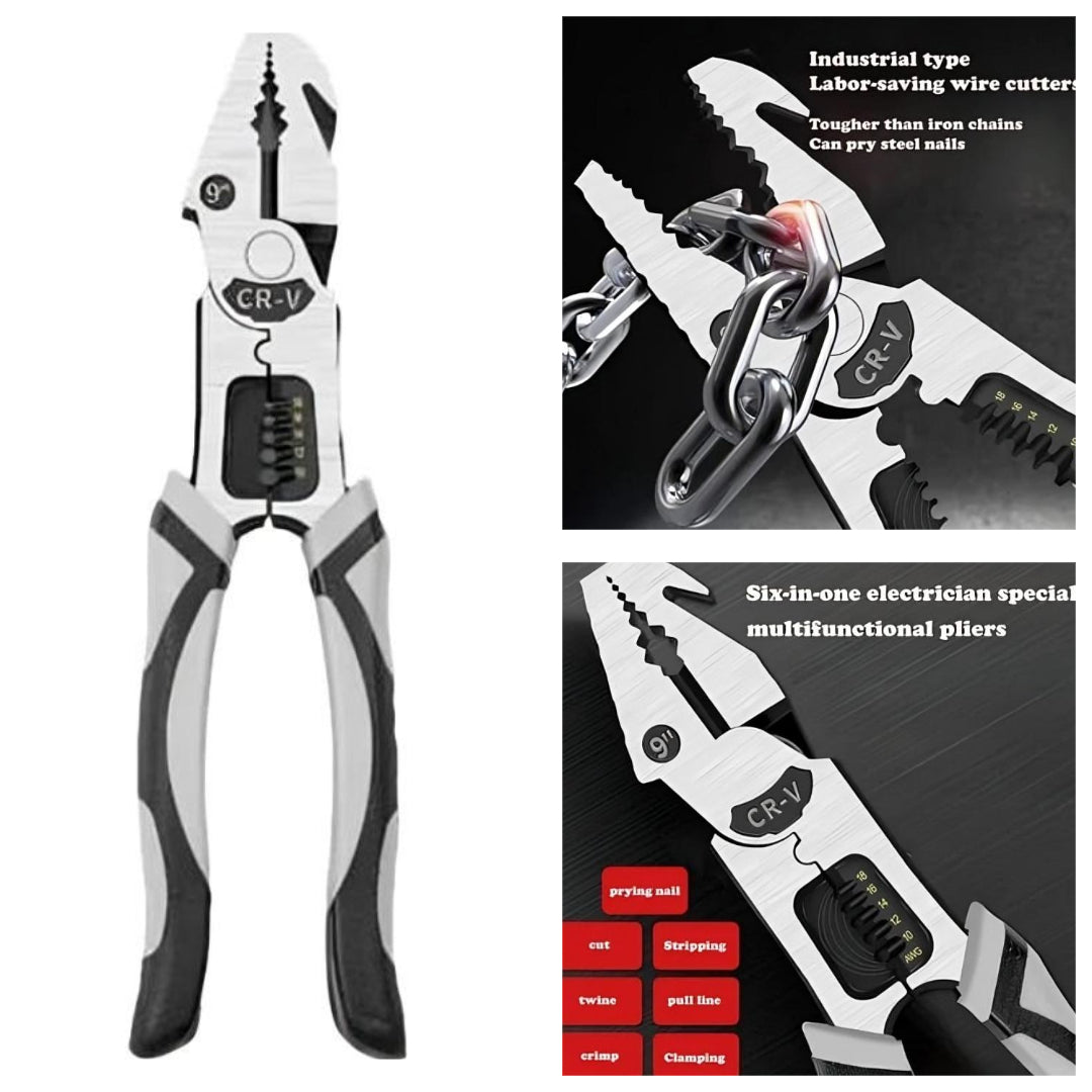 Plier - 5 in 1 Multifunctional Plier | Best Quality Plier For Electric Work | Plier For Household Use &amp; Mechanical Use