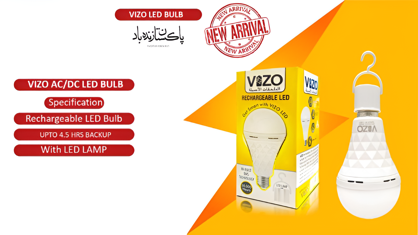 AC/DC LED Emergency Bulb – 15W (Auto-Charging + Dual Mode) | Best Quality Light Bulb | Bulb For Home &amp; Office - Rechargeable Bulb