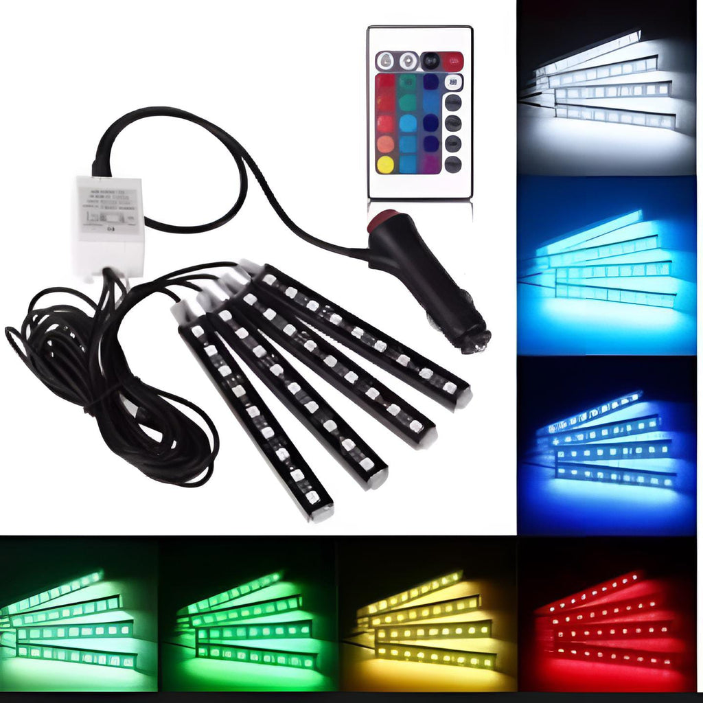 Interior light Remote control 36 led RGB LIGHT strip Without button for bike/car/jeeb and all vehicles (with remote)