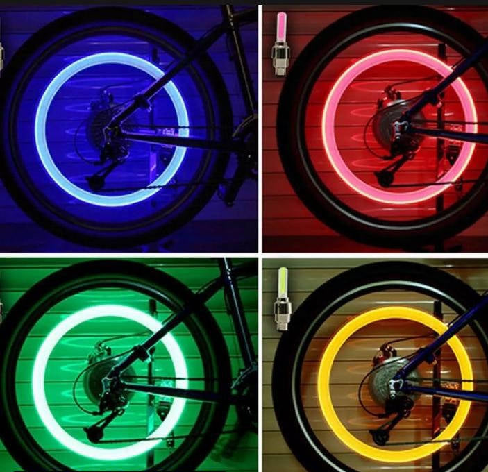Pack of 2 Car Wheel LED Light And Motorcycle Bike Light Wheel Light | Led neon light (Random Color)