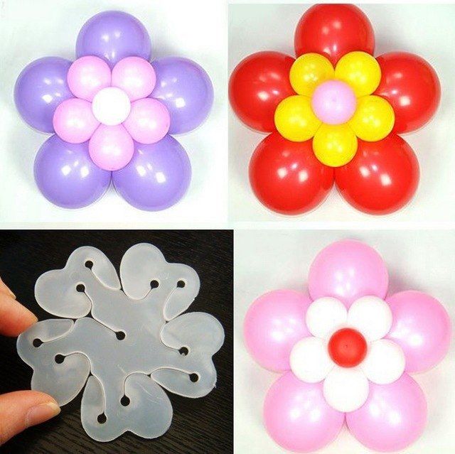 Pack Of 10pcs Balloons Clip - Flower Stand Clip Holder for Balloons - Balloons Tie Holder Birthday Wedding Party Decoration