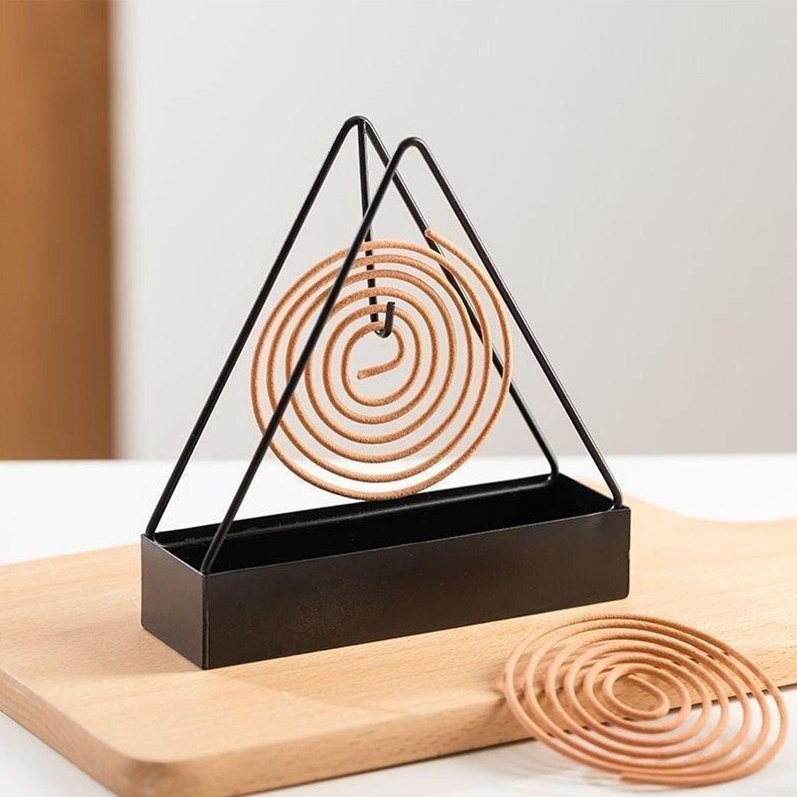 Mosquito Coil Holder Incense Burner Decorative Ornament Craft  Triangle (Only black)