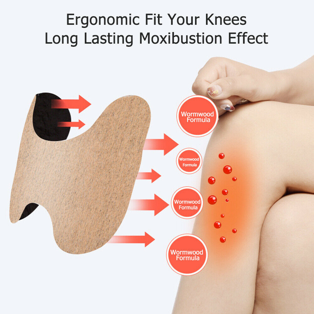 New Knee Plaster Sticker Wormwood Extract Knee Joint Ache Fast Pain Relieving Paster Knee Rheumatoid Arthritis Body Patches( 10 patches)