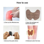 New Knee Plaster Sticker Wormwood Extract Knee Joint Ache Fast Pain Relieving Paster Knee Rheumatoid Arthritis Body Patches( 10 patches)