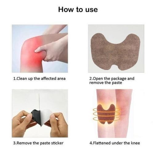 10pcs Knee Plaster Sticker Wormwood Extract Knee Joint Ache Fast Pain Relieving Paster Knee Rheumatoid Arthritis Body Patches