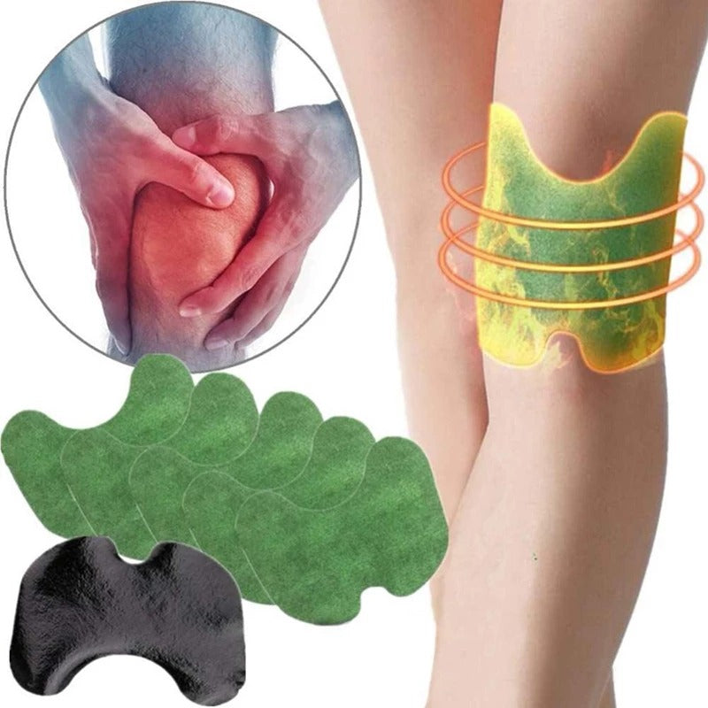 New Knee Plaster Sticker Wormwood Extract Knee Joint Ache Fast Pain Relieving Paster Knee Rheumatoid Arthritis Body Patches( 10 patches)