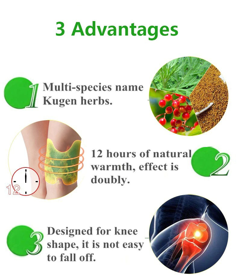 10pcs Knee Plaster Sticker Wormwood Extract Knee Joint Ache Fast Pain Relieving Paster Knee Rheumatoid Arthritis Body Patches