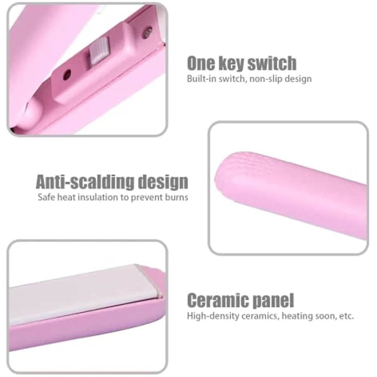 Mini Portable Hair Straightner (random color)
