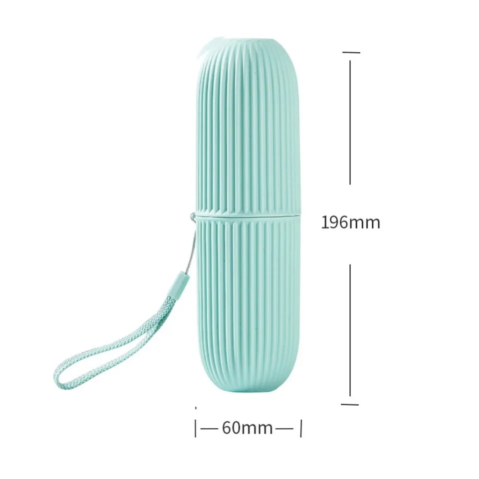 Portable Toothbrush Holder Case Toothpaste Storage Cup Household Travel (random color)