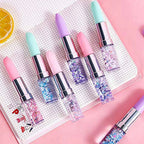 Lipstick Gel Pen Colorful Cute Black Ink Pen - 1 pc (random colors)
