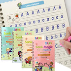 Sank Magic book Practice [Pack of 4] | Tracing Handwriting First Preschool Baby Learning Books for Kids