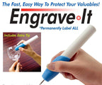 Engrave It - Carving Pen Engraver Machine for Glass, Plastic, Iron, and Steel