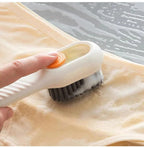 Multi-purpose Shoe Brush Soft Bristle Automatic Liquid Long Handle Cleaning Brush Clothes Board Brush Household Cleaning Tools(random color)