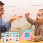 Audible Flash cards Baby Reading Machine for kids early learning English | Montessori Toddlers Gifts(random color )