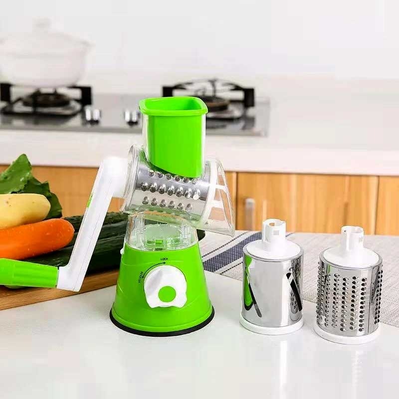 Multifunctional Manual Vegetable TABLE TOP DRUM  Cutter Slicer ( Random Color )