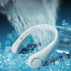 Portable Neck fan air Cooler &amp; Purifier... Adjustable 3 speed and Rechargeable (random color )
