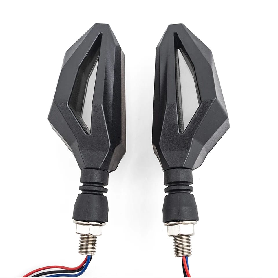 2 pcs motorcycle led turn signal indicator wirh parking drl light for all bikes 70cc and cg125 bikes | famcy indicator