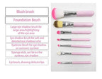 (Pack of 7) Hello Kitty Makeup Brush Set