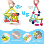 25 pcs Magnetic Blocks Toy for Kids | Magnetic bar blocks  Educational and Stimulating Magnetic Toy for Kids