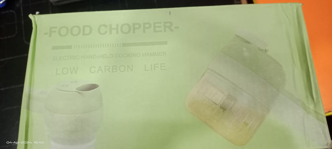 4 in 1 Handheld Electric Vegetable Cutter Wireless Food Processor for Garlic Pepper Chili Onion Celery Ginger Meat with Brush(random color )
