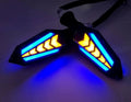 Bike Indicator Slide Arrow Running Style With Lava DRL Red - Yellow 2 Pcs Set