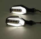 2Pcs Motorbike Universal LED Indicator With  DRL And Yellow Parking Light For all bikes (Random Color)