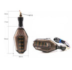 2Pcs Motorbike Universal LED Indicator With  DRL And Yellow Parking Light For all bikes (Random Color)