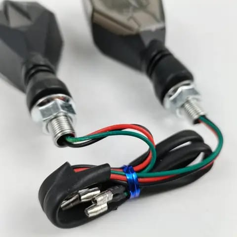 4Pcs Motorbike Universal LED Indicator With  DRL And Yellow Parking Light For all bikes (Random Color)