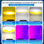 LED Work Light Driving Fog Light Red Blue Auxiliary Hi/Lo beam White Amber Spotlight Universal for ATV SUV for all bikes/car/trucks/jeep