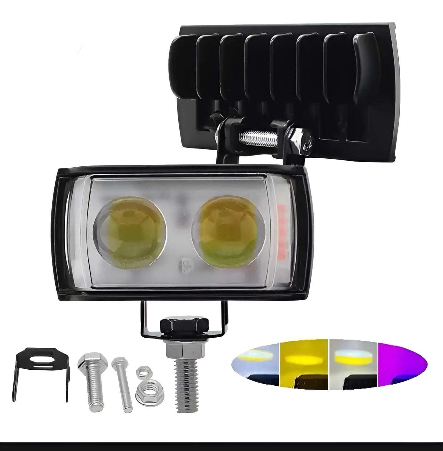 LED Work Light Driving Fog Light Red Blue Auxiliary Hi/Lo beam White Amber Spotlight Universal for ATV SUV for all bikes/car/trucks/jeep
