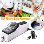Knife Sharpener Electric | USB Electric Knife Scissor Sharpening Tool For Kitchen | Multifunctional Electric Rechargable Knife Sharpener Professional