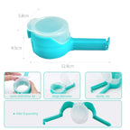 Food Sealing Clip with Discharge Nozzle Plastic Bag Moisture Sealing Clamp Food Saver Kitchen Snack Tool (Random Color)