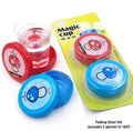 Pack of 2  Magic Glass for Kids, Folding Collapsible Magic Cup, Foldable Mug Glass for Travel, Outdoors, Hiking (Random Color)
