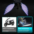 Angel Wing Light Dynamic Projection Lamp Universal Car Rear View Mirror Side Mirror  (2 Pcs)