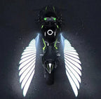 Bluetooth control angel wing light multicolor for all bikes and car uneversa