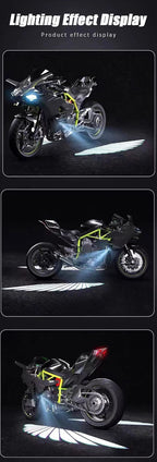 Bluetooth control angel wing light multicolor for all bikes and car uneversa