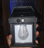 Solar Tungsten Filament Lamp Outdoor Waterproof Intelligent Induction Wall Lamp Courtyard Garden Villa Lighting(KT-666)