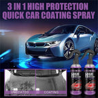 3 in 1 High Protection Quick Car Coating Spray, Ceramic Car Coating Spray Crystal Coating for Car Wax Spray Plastic Parts Refurbish Agent Car Hand Spray (100 ml)