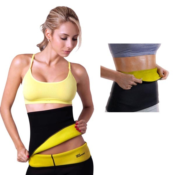 Hot Shaper Slimming Belt 12 Inch for Men & Women – Waist Trimmer Body Shaper with Sweat Enhancing Compression