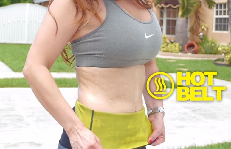Hot Shaper Slimming Belt 12 Inch for Men & Women – Waist Trimmer Body Shaper with Sweat Enhancing Compression