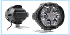 2PCS Work Lights 6 LED Motorcycle Headlight Spot Light Waterproof Super Bright Auxiliary Scooters Universal 12v Led Bar
